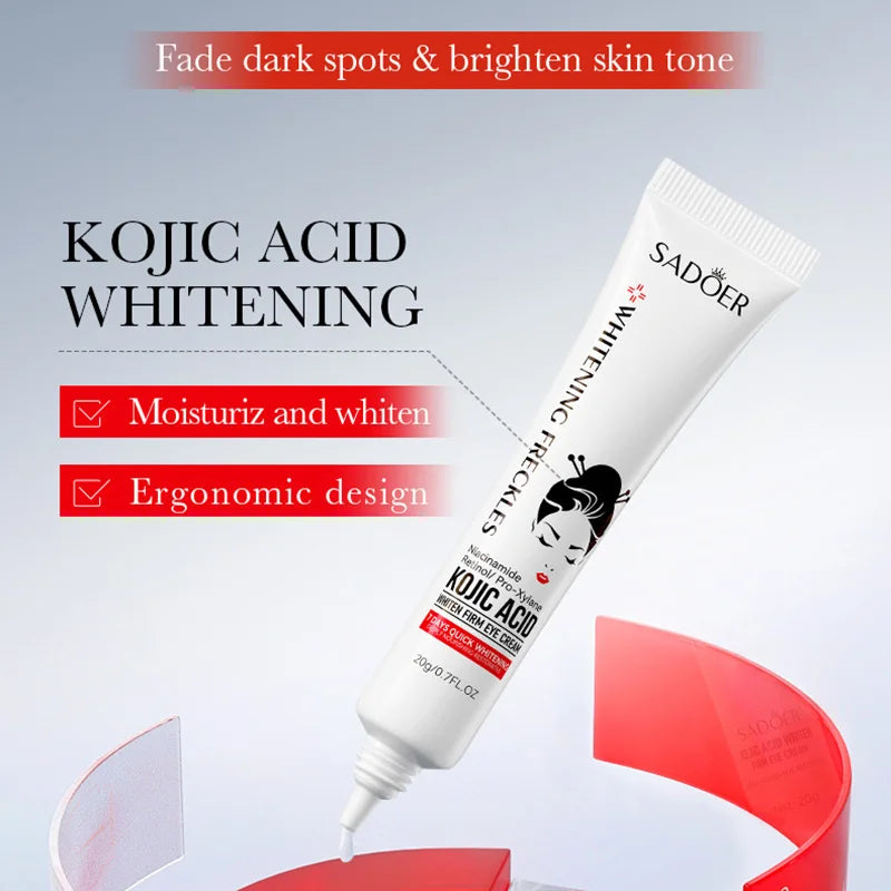 SADOER Kojic Acid Retinol Eye Cream anti Dark Circles Remove Eye Bags Moisturizing Firming Beauty Eyes Skin Care Products