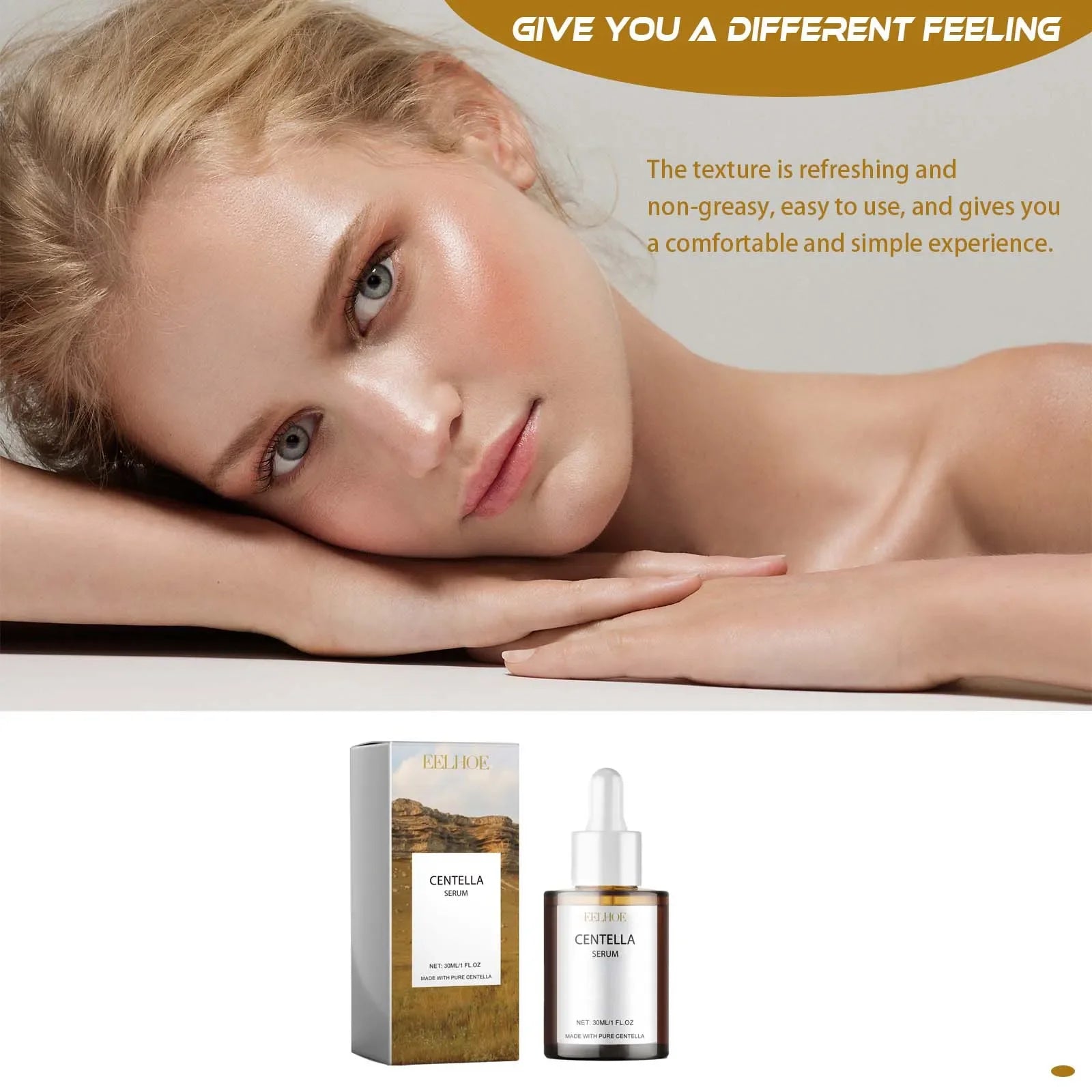 Centella Asiatica Moisturizing Essence Improves Dry Skin Dispels Acne Controls Oil Reduces Lines & Wrinkles Brightens Skin Tone